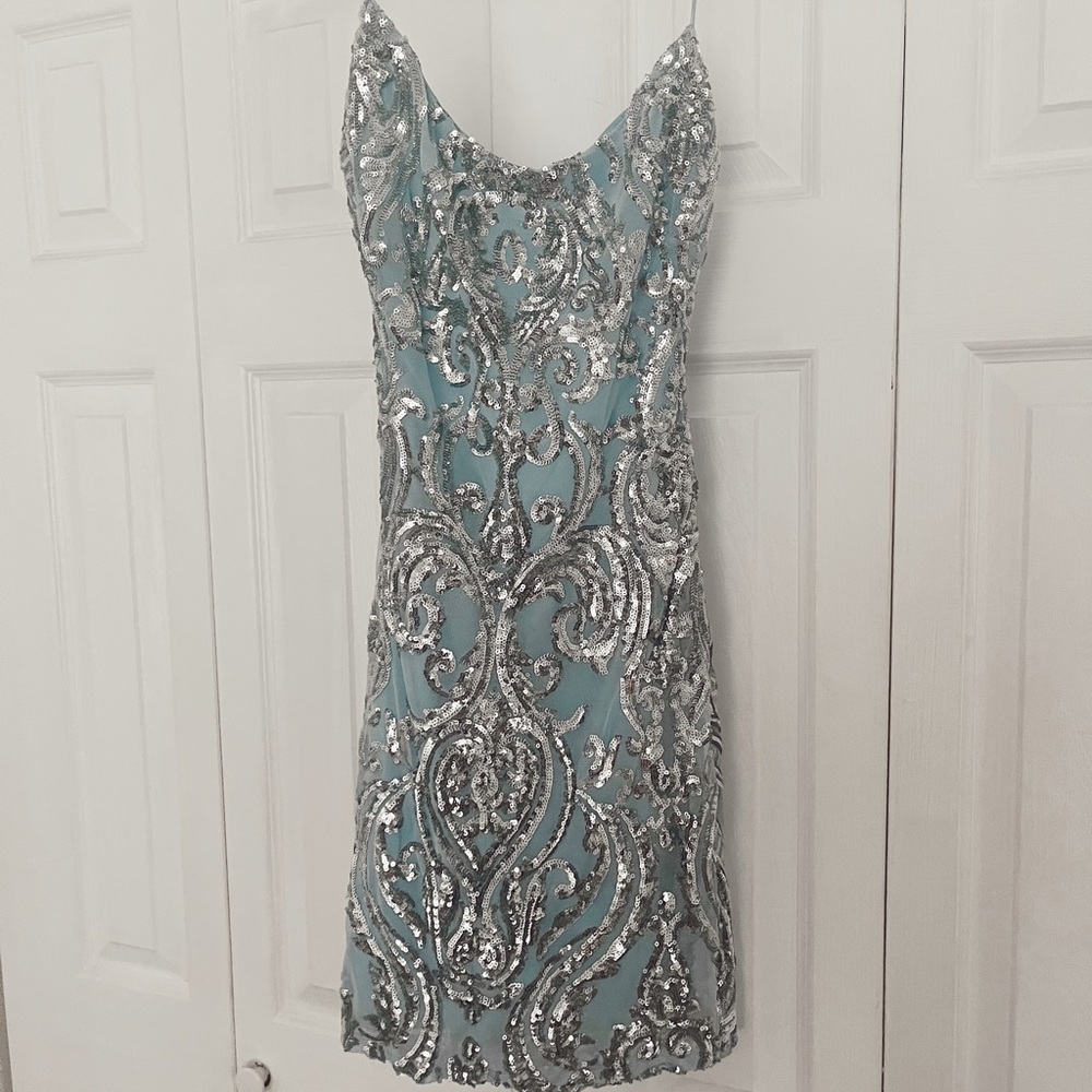 Sparkly Blue Occasions Dress